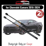 Set of 2 Chevrolet Camaro 3.6L 6th Gen coupe rear auto open gas struts with spring damper for trunk lid.