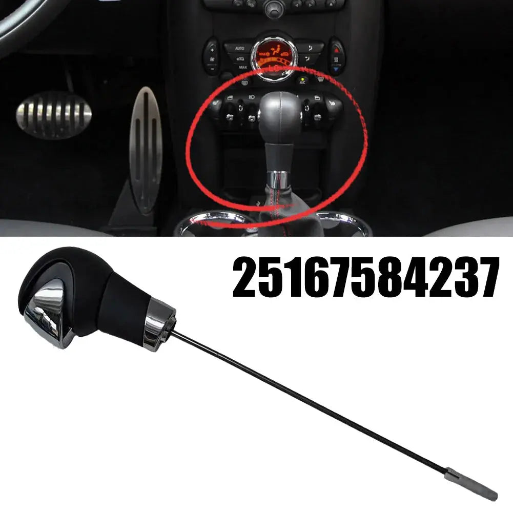 25167584237 Automatic \Leather \Gear \Shift \Lever Knob For MINI Cooper R56 R57 R58 R59 R60 R61 Replacement Car Interior Parts Gm Service Guy