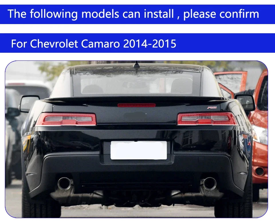 Chevrolet Camaro 2014-2020 LED rear taillights assembly with upgraded blink and turn signals, Gm Service Guy accessory.