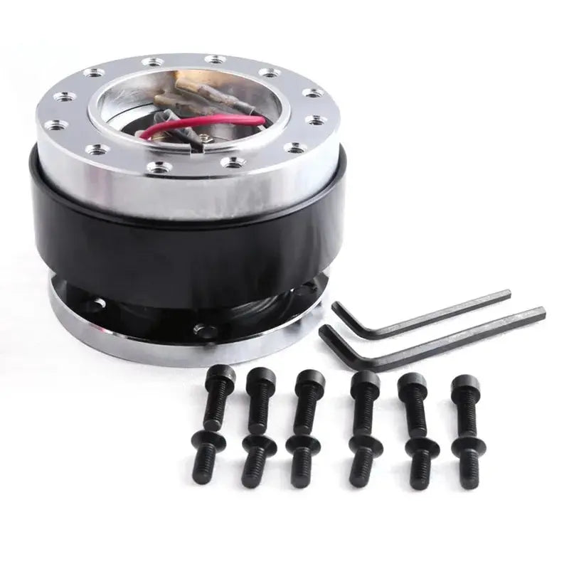 Universal Racing Steering Wheel 6 Hole Aluminum Car Quick Release Steering Wheel Snap Off Hub Adapter Boss Kit Car Accessories Gm Service Guy
