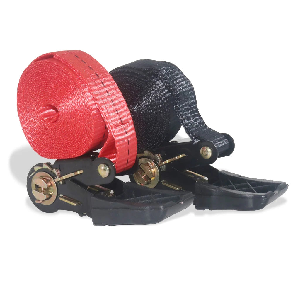Gm Service Guy motorcycle luggage ratchet binding strap with fasten belt and rope for secure transport and cargo fastening.