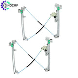 Pair of front left and right power window regulators with motors for Chevy Silverado, Tahoe, Suburban, GMC Yukon, and Escalade by GM Service Guy