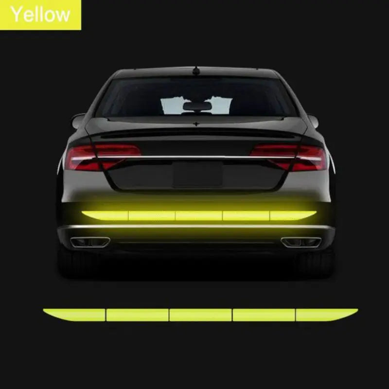 Car Wheel Hub Reflective Stripes Door Handle Safety Warning Sticker Car Rear Warning Tape Automobile Sticker Exterior Accessorie Econic Blanks