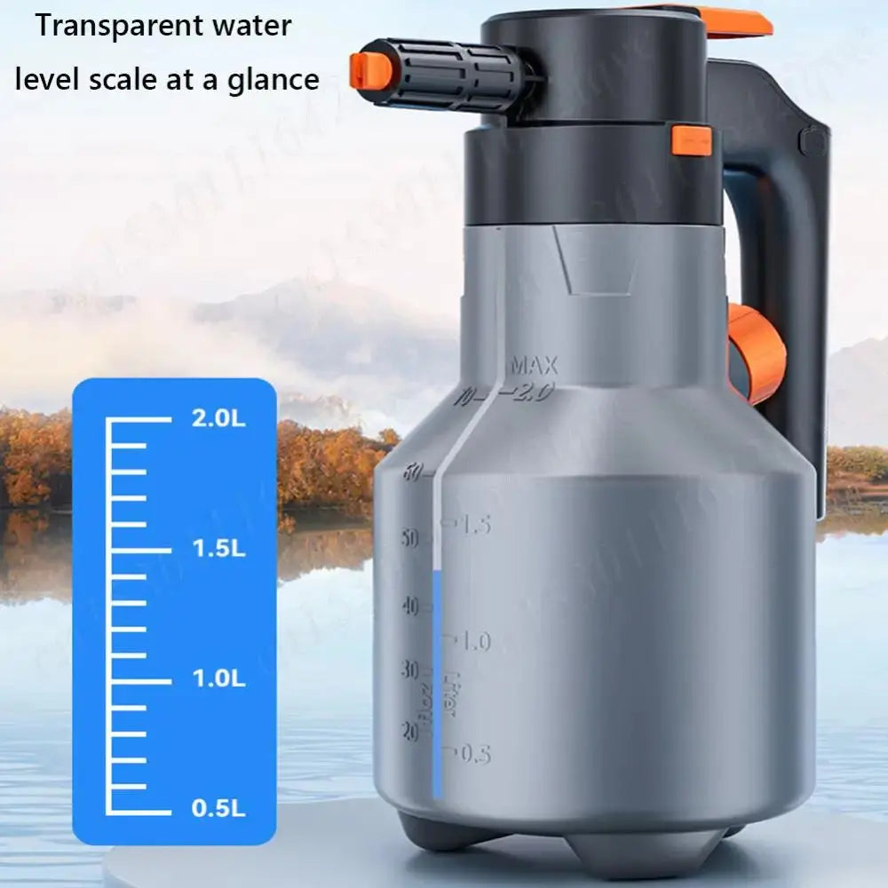 Rechargeable Electric Foam Sprayer Handheld Professional 2L Snow Foam Cannon Motorized Car Wash Sprayer for Car Wash Garden Gm Service Guy