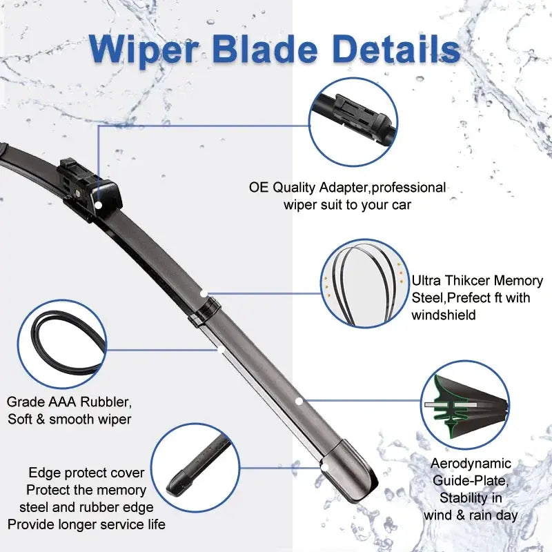 Front Windshield Windscreen Blades for Chevrolet Silverado 2014 - 2018 Car Wipers Rubber Strip Wiper 2015 2016 2017 Gm Service Guy