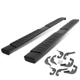K2 Industries 07-18 Chevy Silverado / GMC Sierra 6" Oval Nerf Bars - Black, nerf bar / step bar