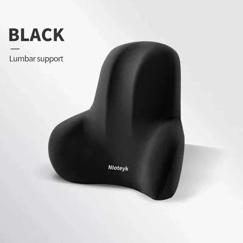 Memory Foam Car Neck and Lumbar Support Cushion – Ergonomic Pillow Set for Comfortable Driving and Posture Relief Econic Blanks