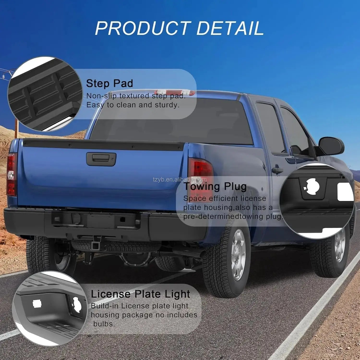 2014-2018 For Chevrolet Chevy Silverado For GMC Sierra 1500 Pickup Rear Bumper Steel Complete Back Bumpers No Parking Sensor Hol Gm Service Guy