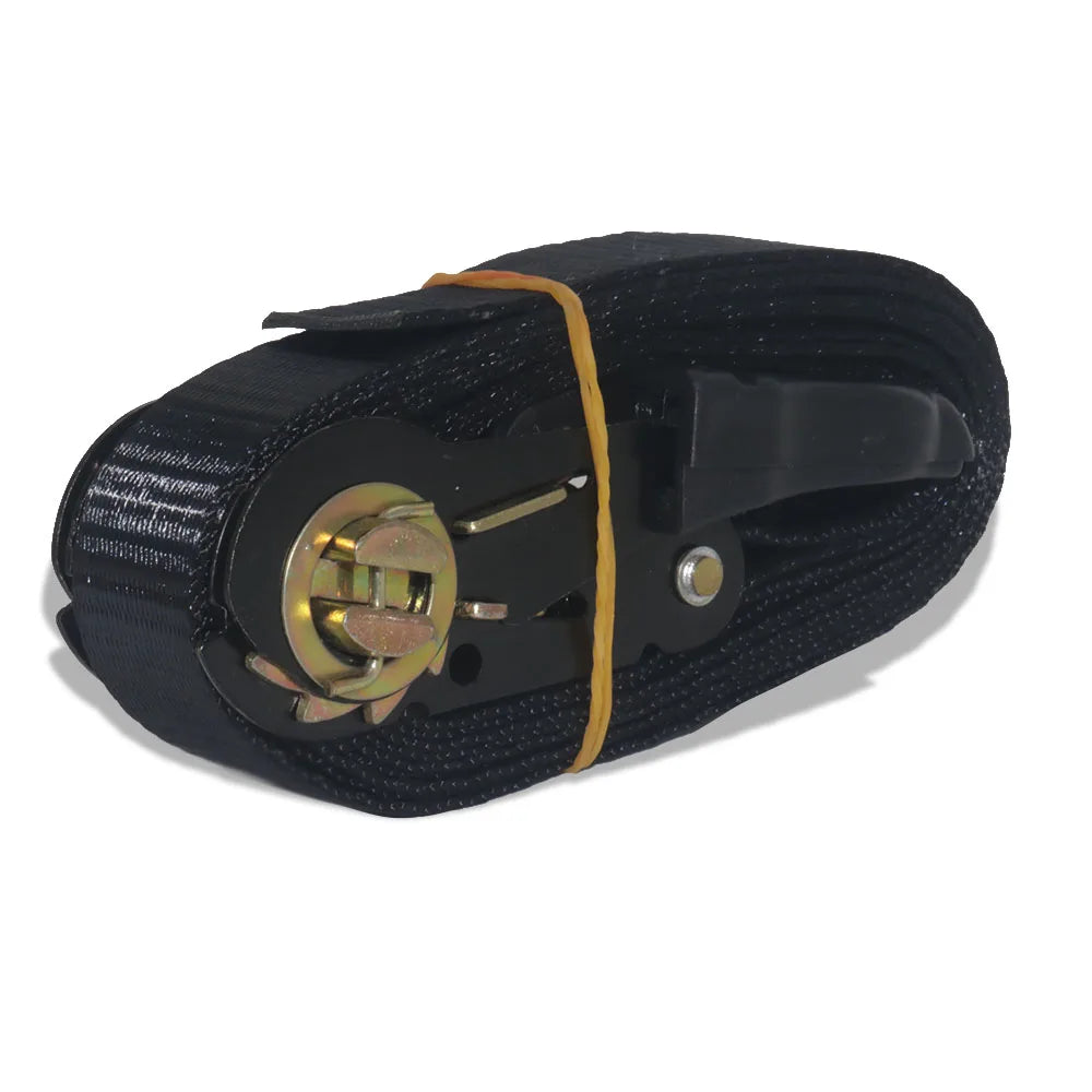 Gm Service Guy motorcycle luggage strap with ratchet binding buckle, 3m x 2.5cm, for secure transport and cargo fastening.