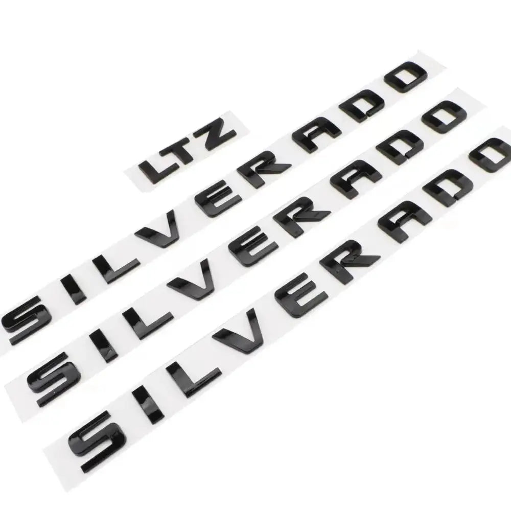 ABS Letters Emblem SILVERADO LTZ Applicable to Chevrolet Car Styling Fender Truck Badge Nameplate Logo Sticker Gm Service Guy