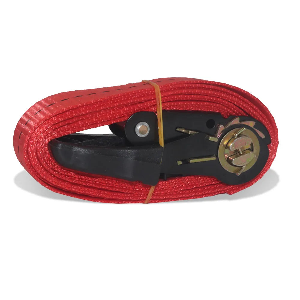 Gm Service Guy ratchet binding strap for motorcycle luggage, 3mx2.5cm, with metal buckle and durable nylon webbing for secure fastening