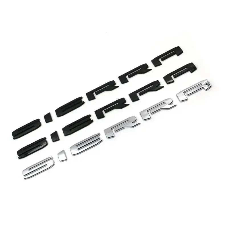 SIERRA new old letter logo car stickers for GMC sierra original rear boot label trunk modified Accessories decoration decals Gm Service Guy