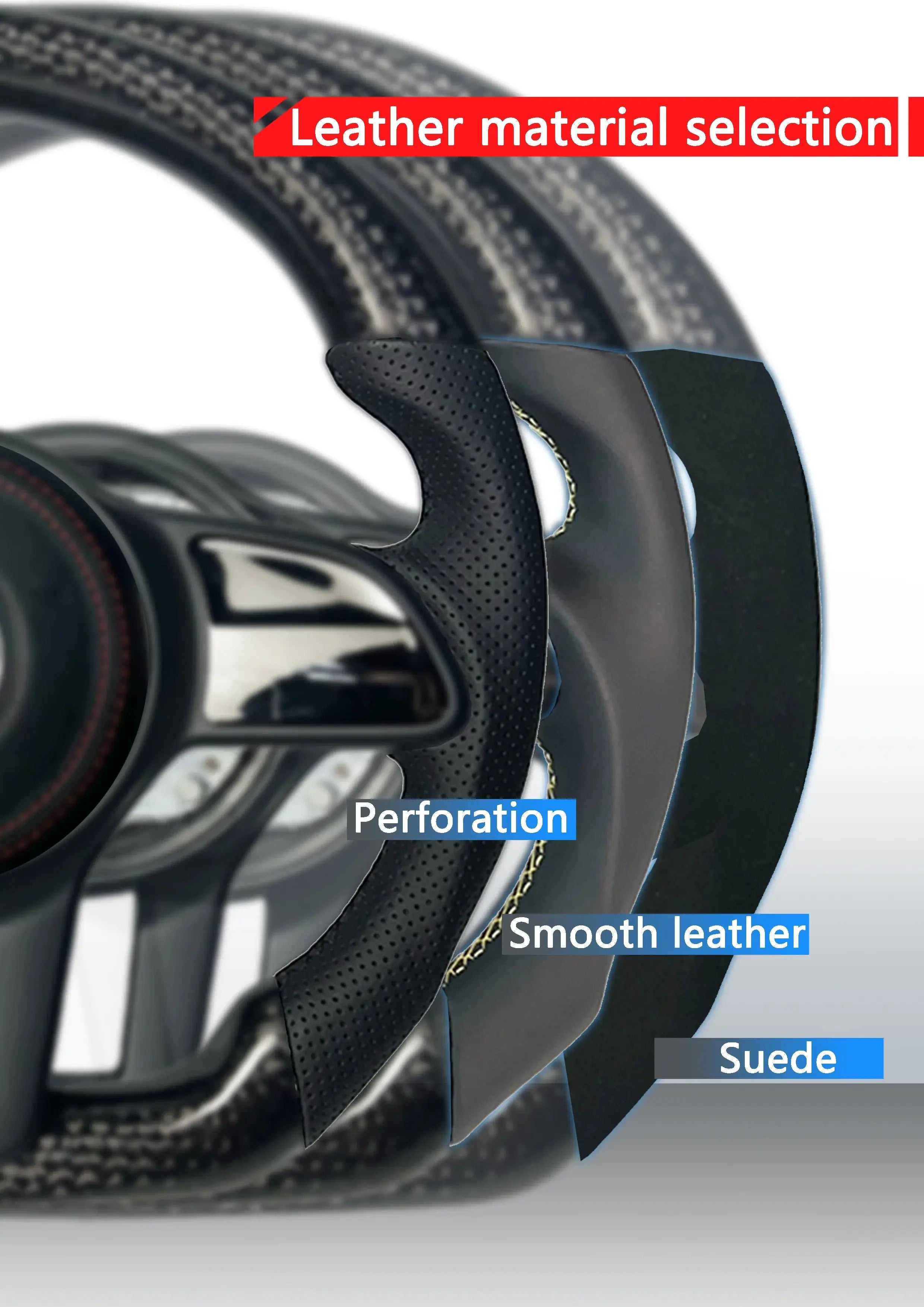 LED Genuine leather carbon fiber steering wheel suitable for Honda Accord CU2 SPIRIOR 2008-2017 series Gm Service Guy