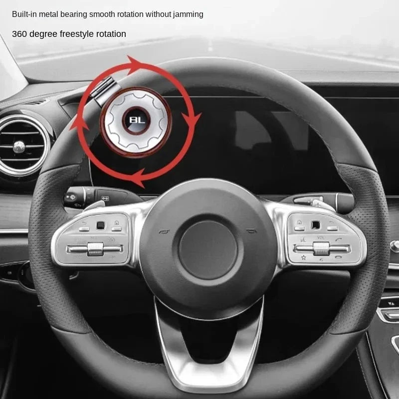 Car Steering Wheel Booster Ball – Universal Power Handle Spinner Knob with Steel Bearing Econic Blanks