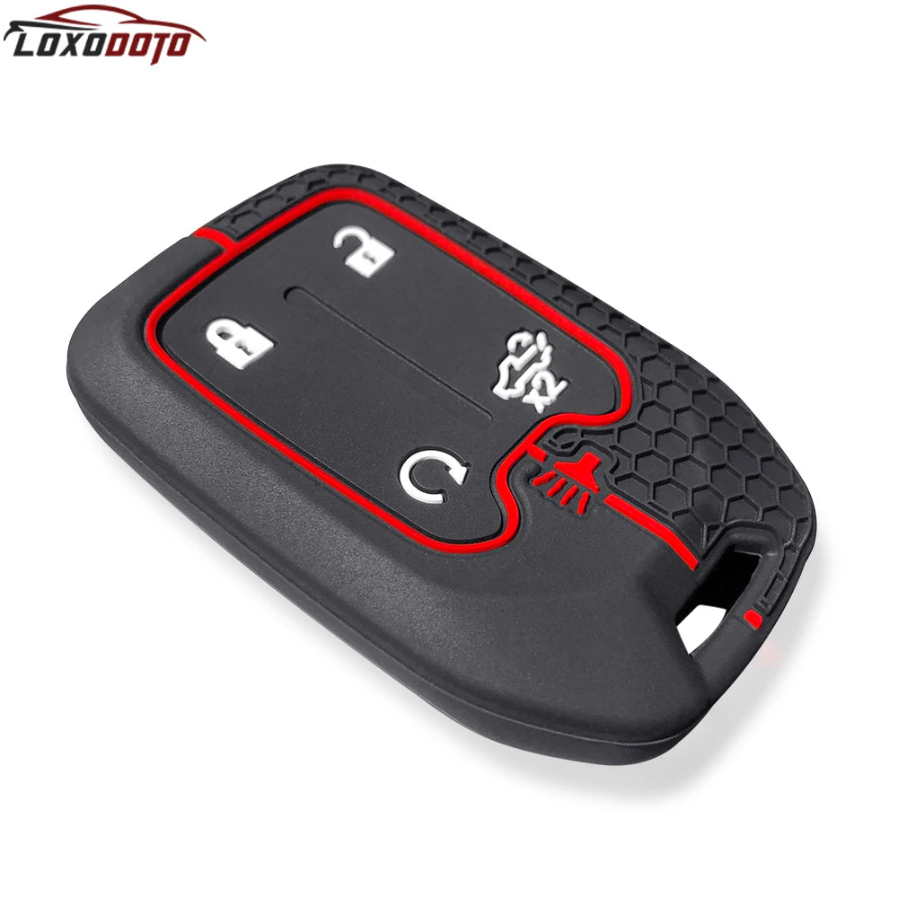 Silicone key fob cover for Chevrolet Silverado, Suburban, GMC Sierra, Terrain, Acadia, Tahoe, and Suburban by Gm Service Guy