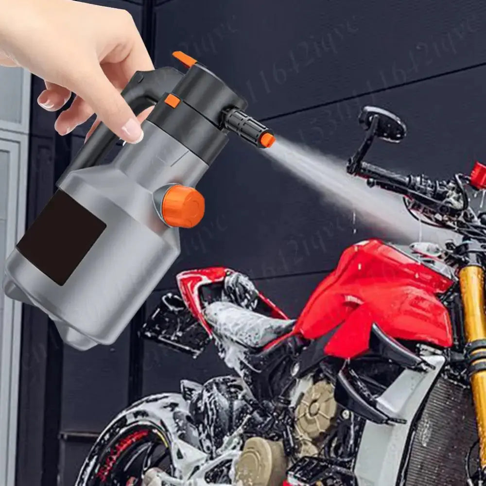 Rechargeable Electric Foam Sprayer Handheld Professional 2L Snow Foam Cannon Motorized Car Wash Sprayer for Car Wash Garden Gm Service Guy
