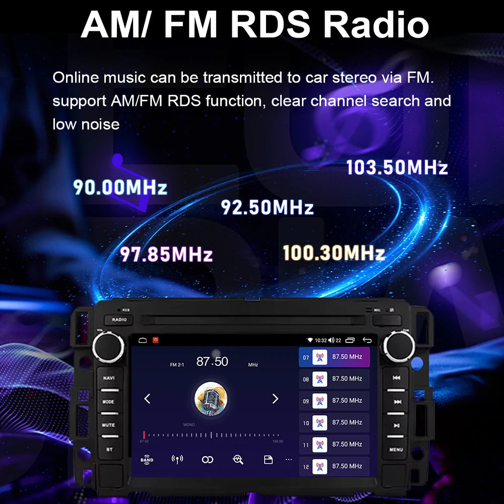 7inch Wireless Carplay Android Auto Car Radio For Chevrolet Silverado GMC Sierra Impala Traverse Avalanche Multimedia Player GPS Gm Service Guy