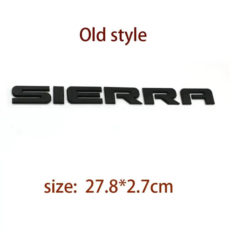 SIERRA new old letter logo car stickers for GMC sierra original rear boot label trunk modified Accessories decoration decals Gm Service Guy