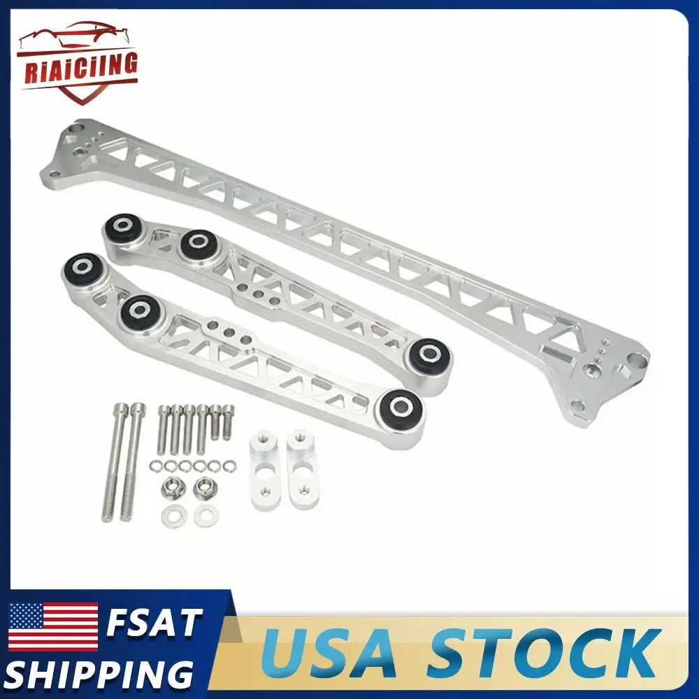 Hot sale Chassis Parts Billet Rear Lower Control Arms + Subframe Brace for Honda Civic EG 92-95 or 1994-2001 Acura Integra Gm Service Guy