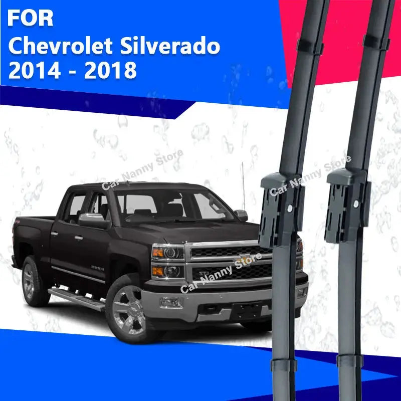 Front Windshield Windscreen Blades for Chevrolet Silverado 2014 - 2018 Car Wipers Rubber Strip Wiper 2015 2016 2017 Gm Service Guy