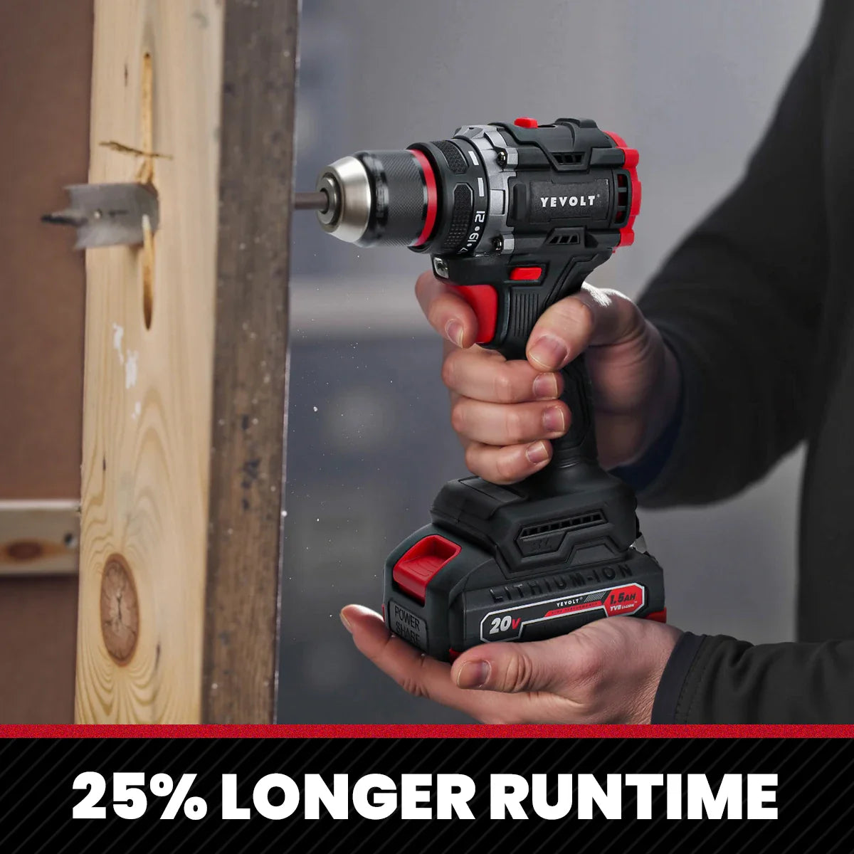 20V Brushless Cordless Drill Driver, Compact 21+1 Torque Keyless 3/8\" (0.8–10mm) Handheld Screwdriver with LED FanzyMarket