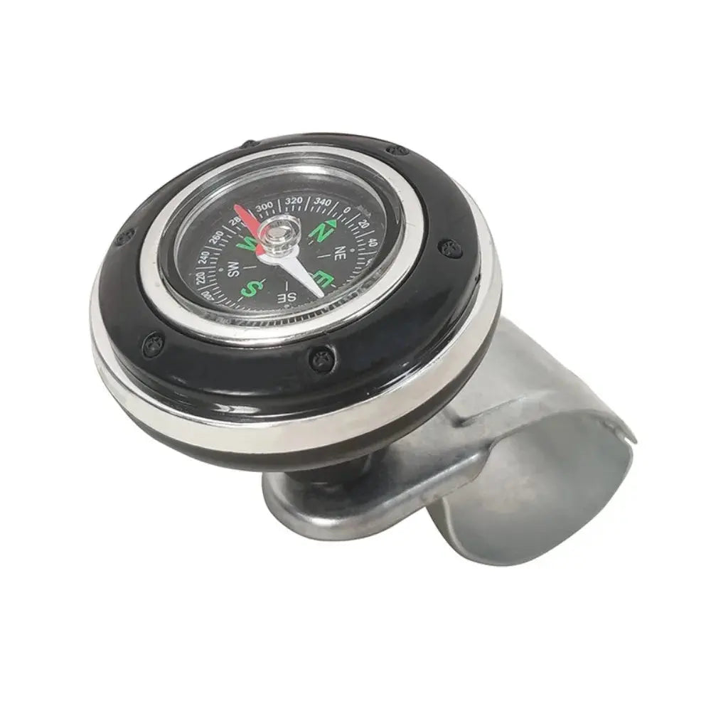 Steering Wheel Spinner Knob with Compass 360-degree Power Handle Ball Booster for Car Vehicle Steering Wheel Auto Gm Service Guy