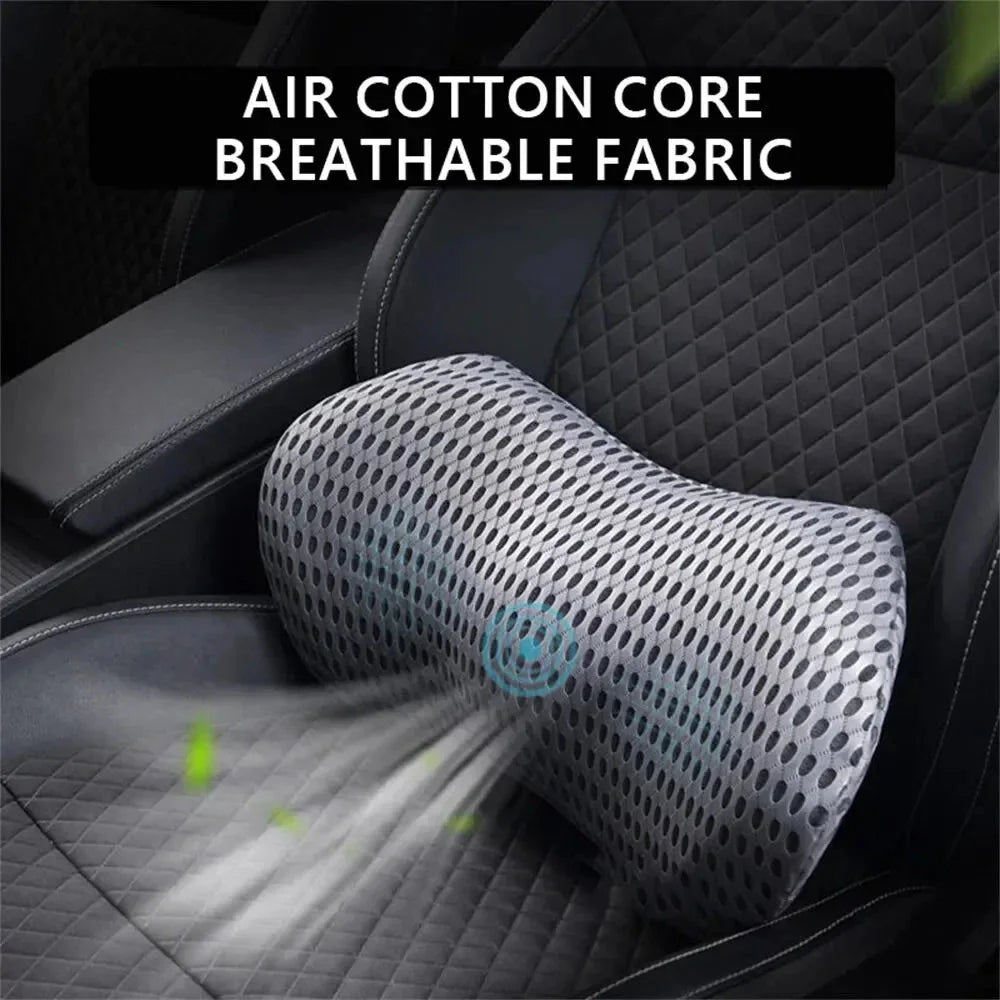 Breathable Memory Foam Lumbar Support Pillow – Waist Cushion for Bed, Office, and Car Seat Comfort Econic Blanks