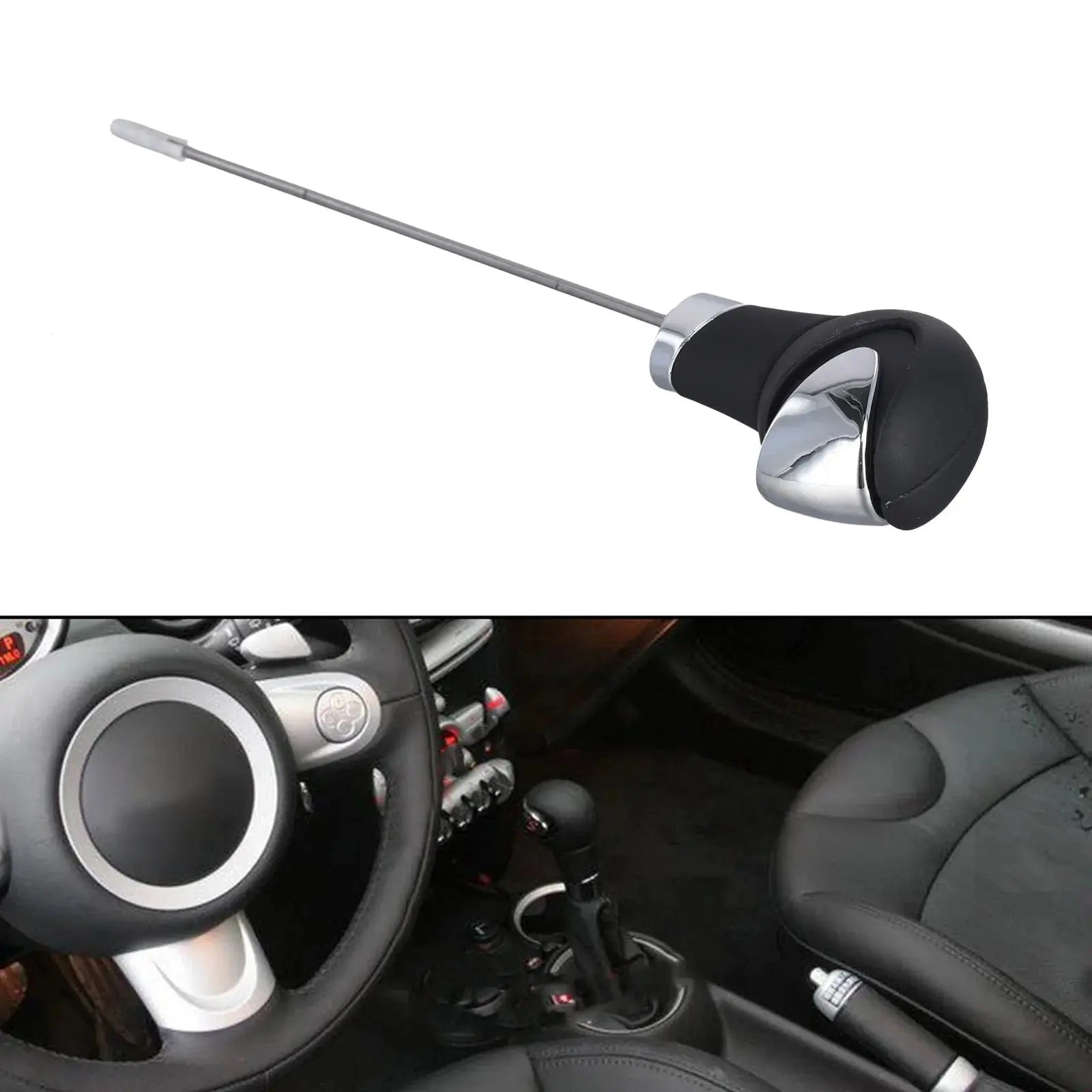 25167584237 Automatic \Leather \Gear \Shift \Lever Knob For MINI Cooper R56 R57 R58 R59 R60 R61 Replacement Car Interior Parts Gm Service Guy