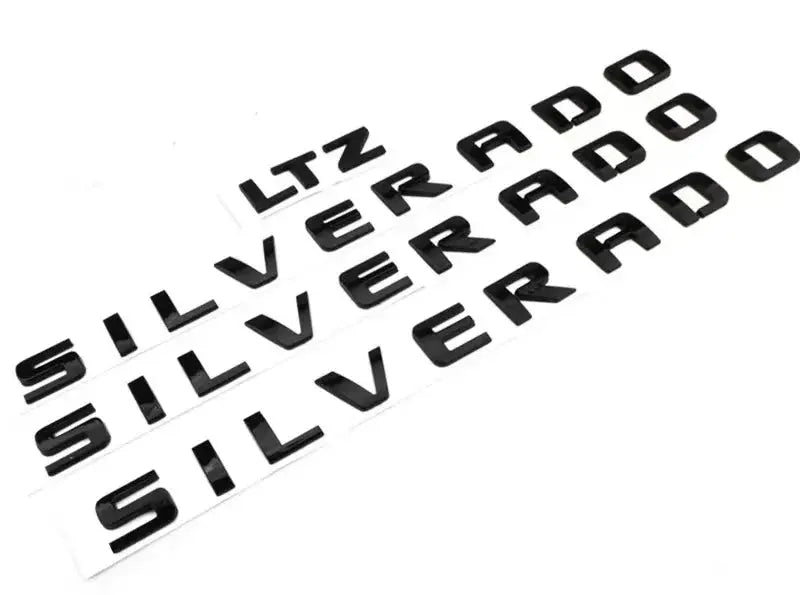 ABS Letters Emblem SILVERADO LTZ Applicable to Chevrolet Car Styling Fender Truck Badge Nameplate Logo Sticker Gm Service Guy