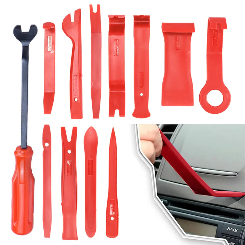 Car Interior Trim Removal Tool Kit — Non-Scratch Pry Tools for Door Clips, Fasteners, Dashboards & Audio Panels FanzyMarket