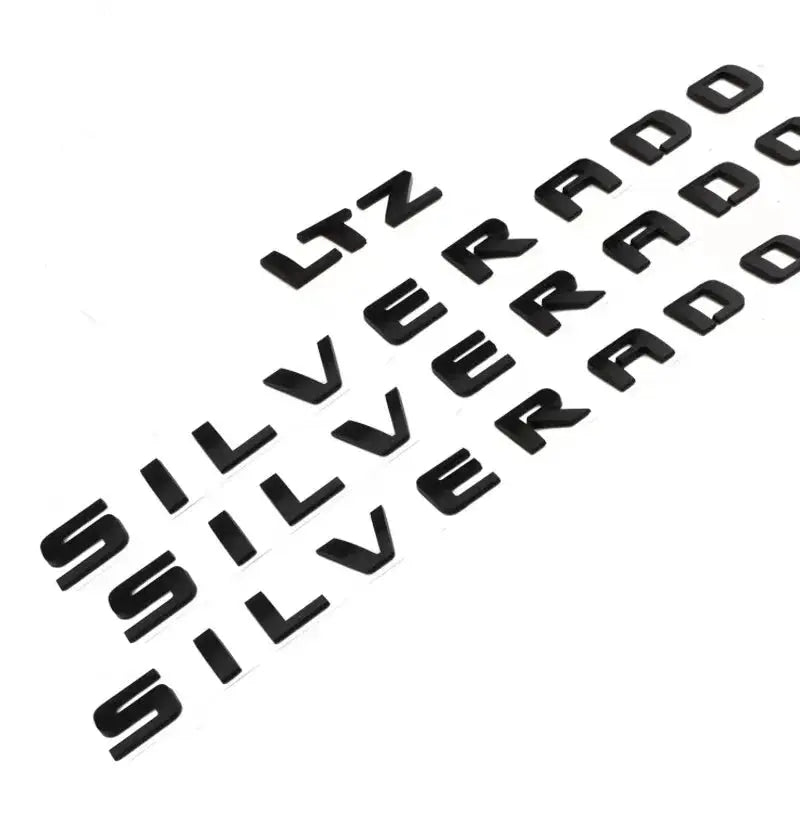 ABS Letters Emblem SILVERADO LTZ Applicable to Chevrolet Car Styling Fender Truck Badge Nameplate Logo Sticker Gm Service Guy