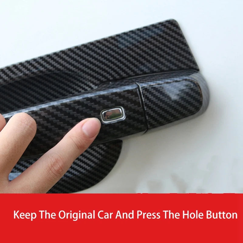 Chevrolet Malibu XL 2016-2018 side door handle covers trim by Gm Service Guy, black plastic exterior accessory for stylish protection.