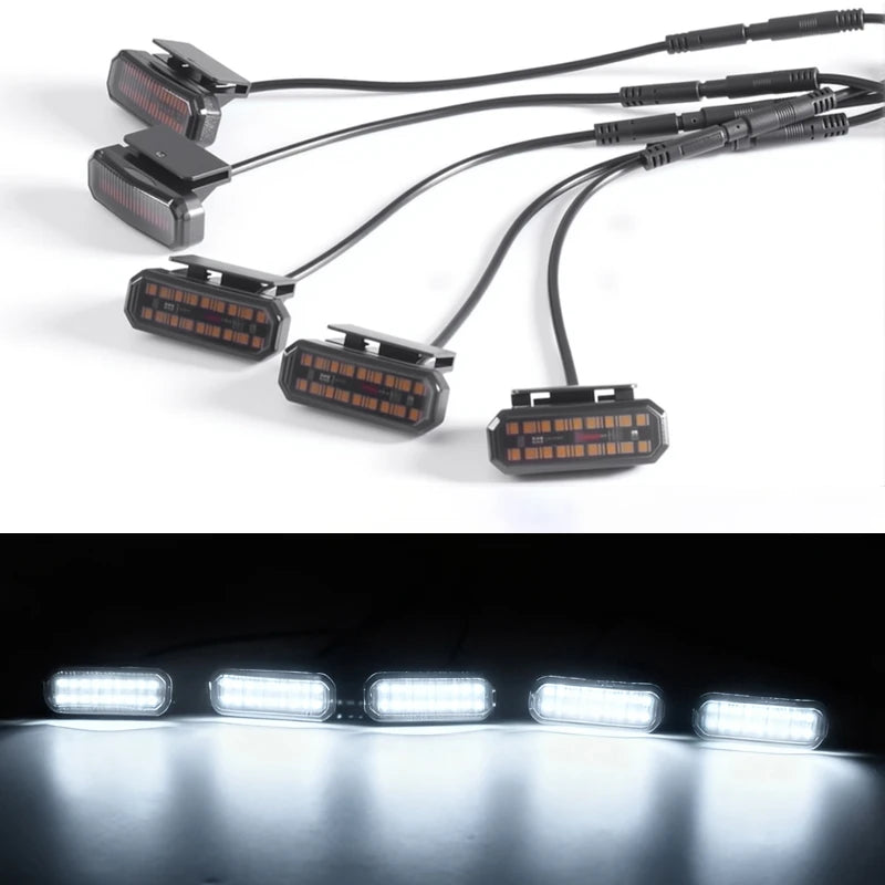Chevrolet Silverado 2018 LED front grille light by Gm Service Guy, daytime running and signal lamps on vehicle grille.