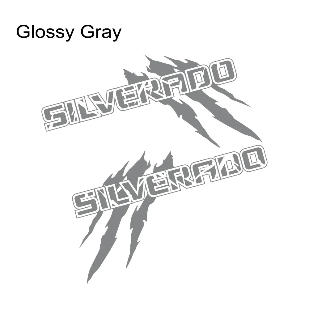 Claw style Chevrolet Silverado vehicle decal featuring bold graphic design for pickup trucks, by Quality Prints USA