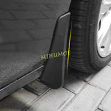 Mud flaps for Cadillac CT5 2020–2025, Gm Service Guy TPE and PP splash guards installed on the vehicle's wheel wells.