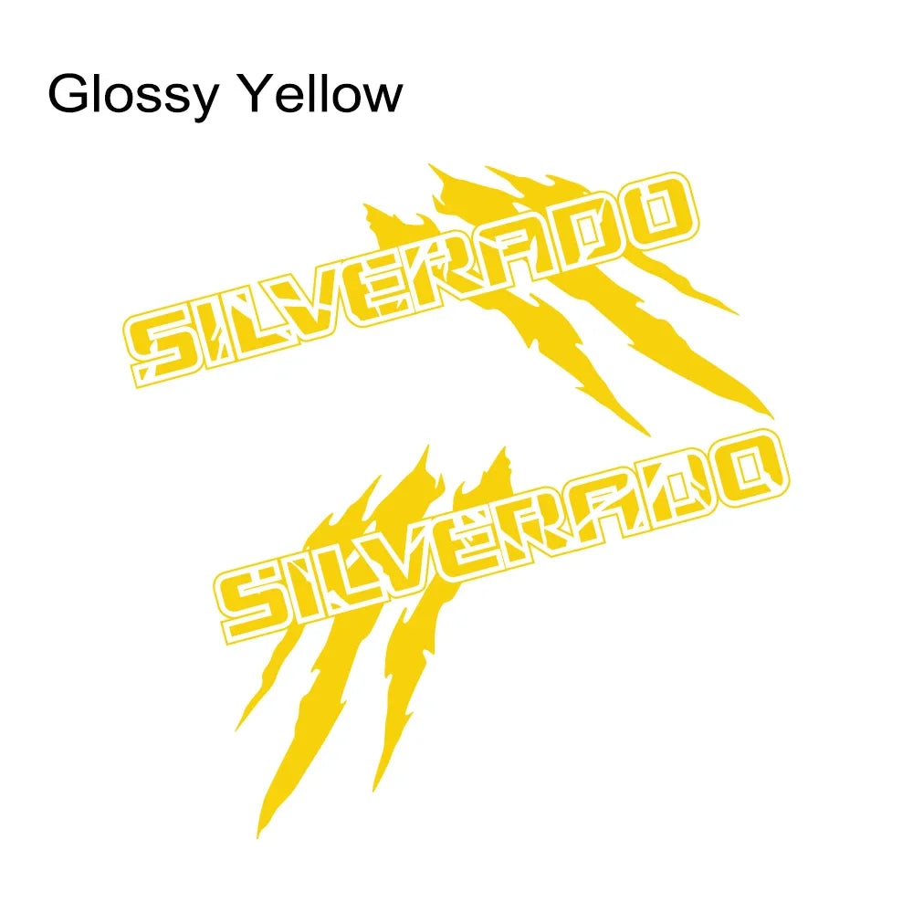 Claw style side decal for Chevrolet Silverado and S10 pickup trucks, vinyl graphic with bold claw design on vehicle side