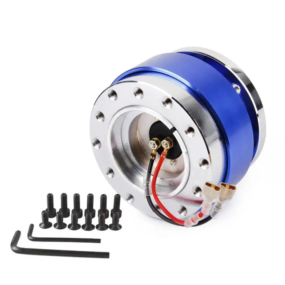 Universal Racing Steering Wheel 6 Hole Aluminum Car Quick Release Steering Wheel Snap Off Hub Adapter Boss Kit Car Accessories Gm Service Guy