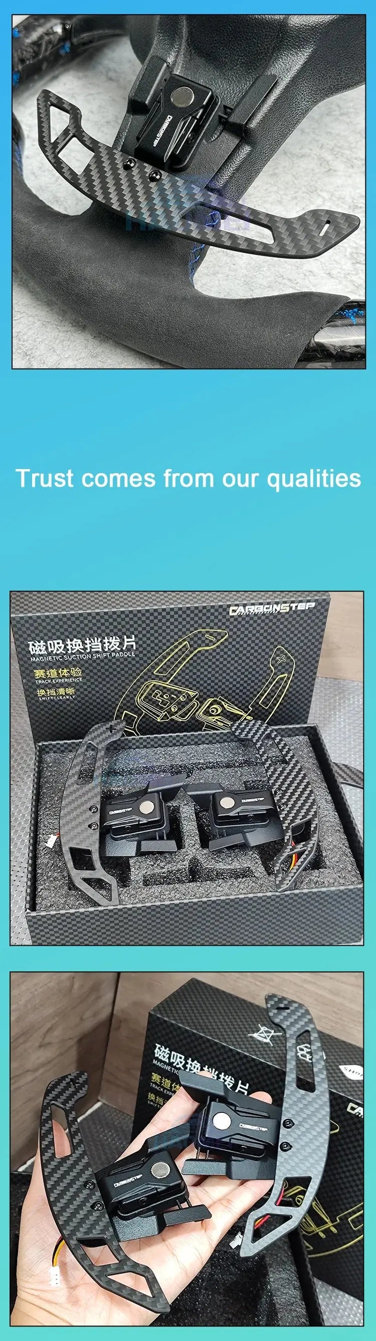 Steering wheel magnetic shift paddles for Golf 8, 7/7.5, R, GTI, Mk7, Mk8, extended shift paddles hollow , auto parts Gm Service Guy