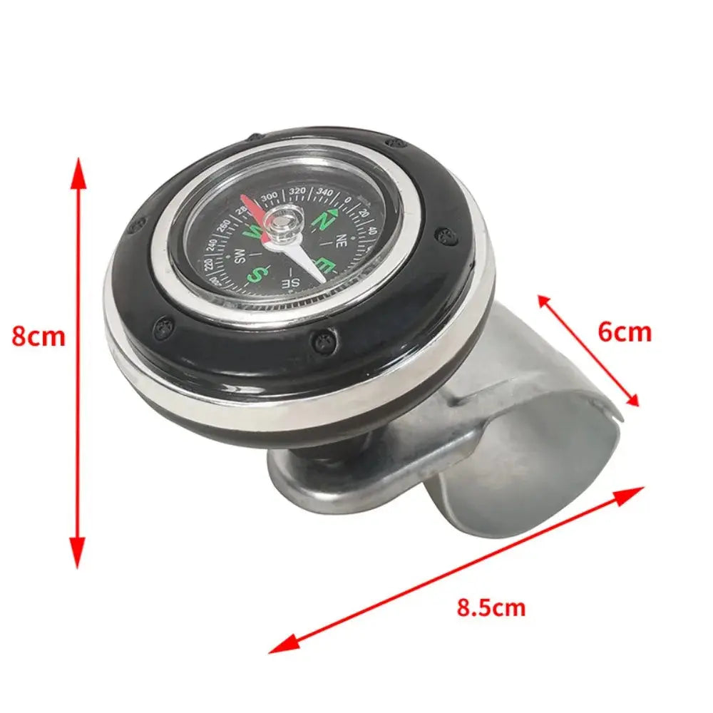 Steering Wheel Spinner Knob with Compass 360-degree Power Handle Ball Booster for Car Vehicle Steering Wheel Auto Gm Service Guy