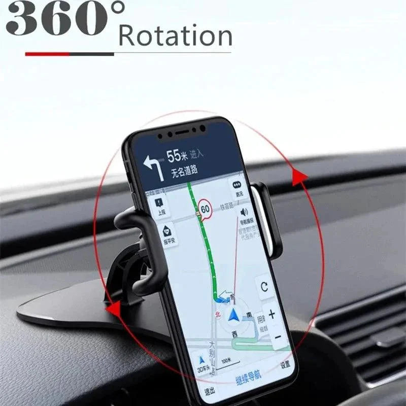 360 Rotatable Car Phone Holder Universal Cell Phone Stands Car Rack Dashboard Support for Auto Grip Mobile Phone Fixed Bracket MANDOTOS