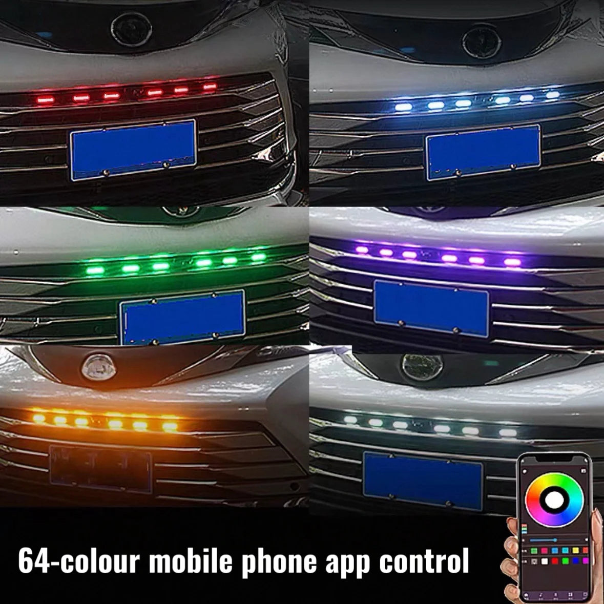 Chevrolet Silverado 2018 LED front grille light by Gm Service Guy, daytime running and signal LED lamps on vehicle grille