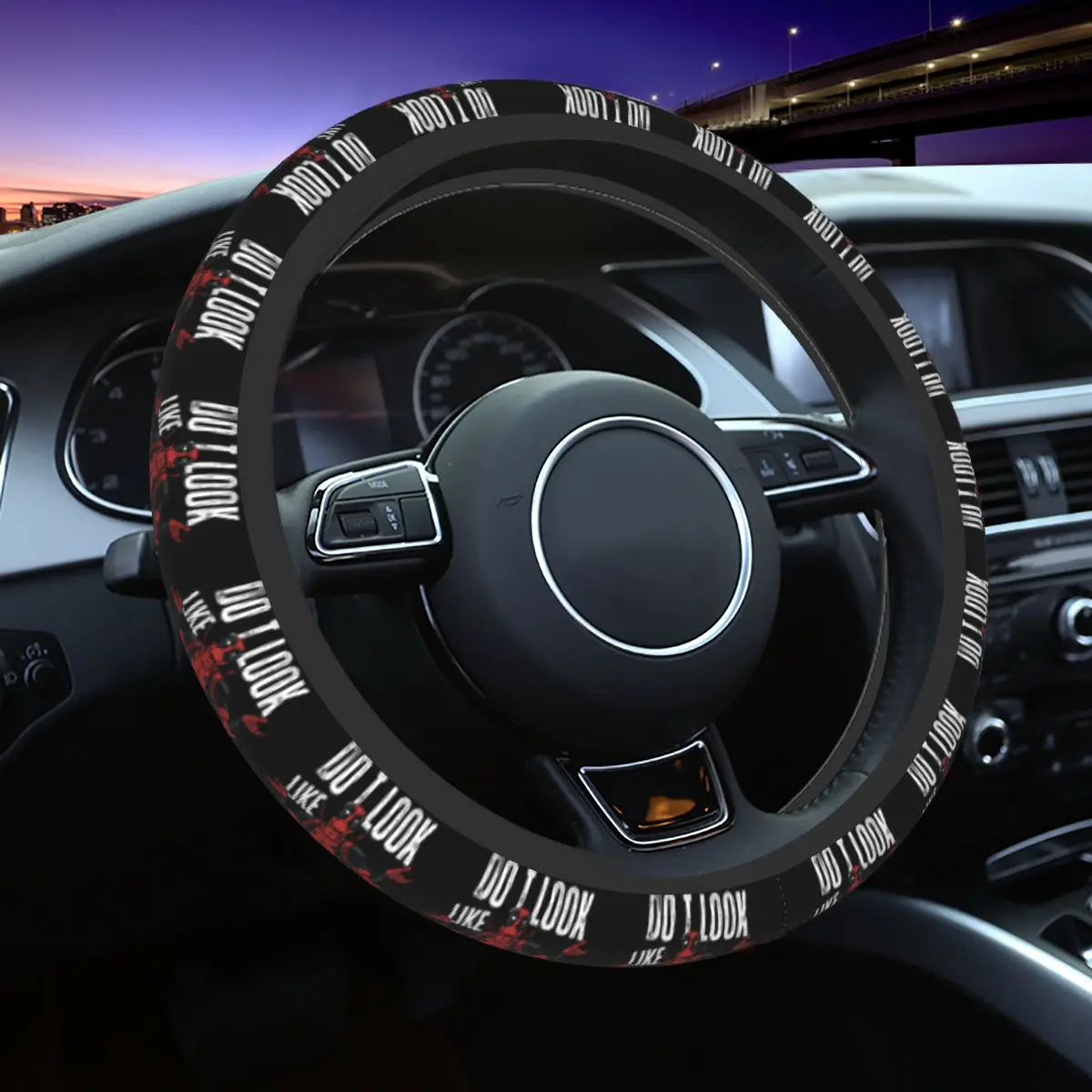 Kawaii Manga Steering Wheel Cover Soft Universal Fit 37-38 cm (14.5-15 in) Car Protector FanzyMarket