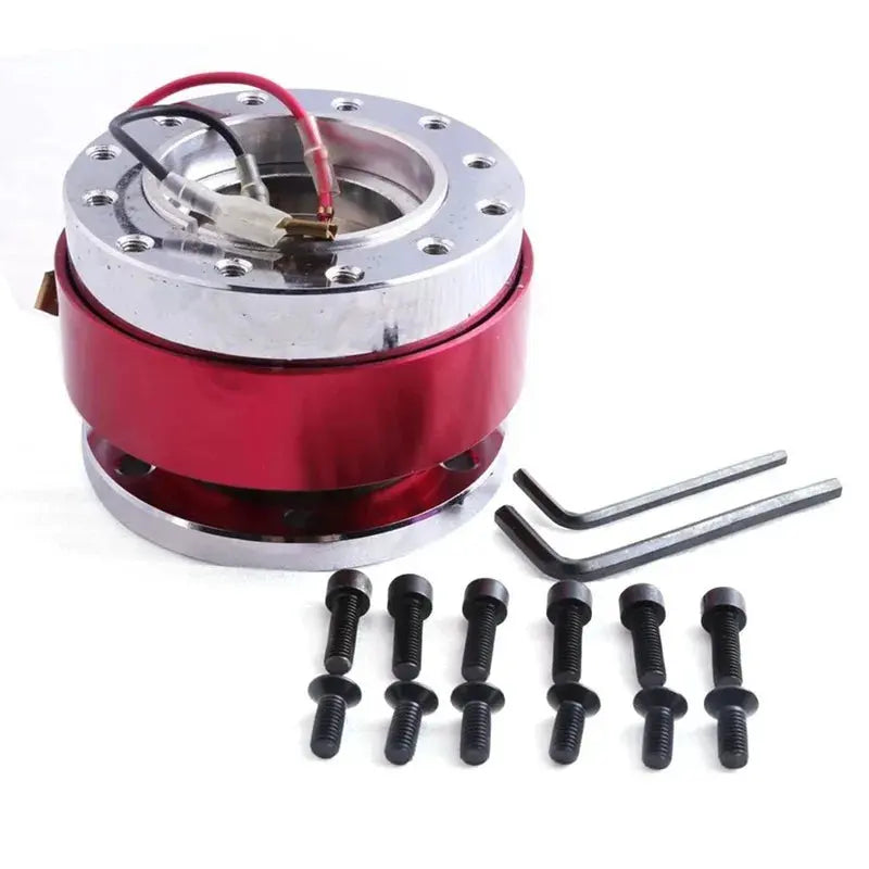 Universal Racing Steering Wheel 6 Hole Aluminum Car Quick Release Steering Wheel Snap Off Hub Adapter Boss Kit Car Accessories Gm Service Guy