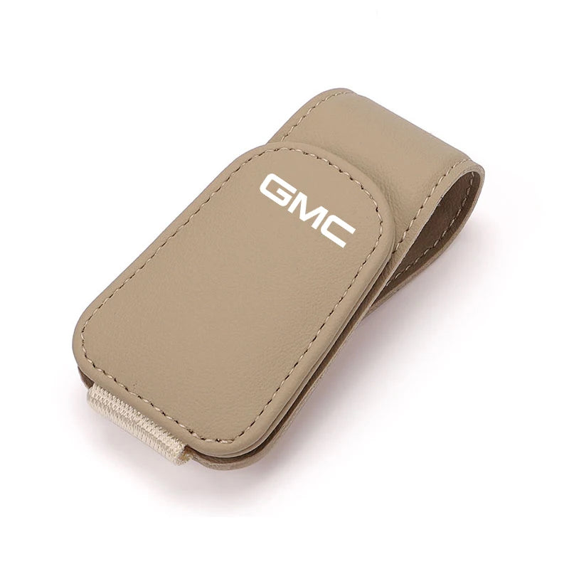 GMC car sunglass holder accessory for Terrain, Sierra, Yukon, Acadia, Hummer, Jimmy, and more, by GM Service Guy.