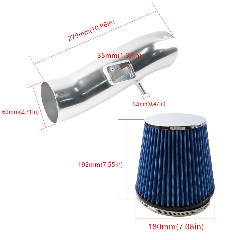 Gm Service Guy cold air intake induction kit with heat shield and filter for 2012-2015 Chevrolet Camaro 3.6L V6 engine.