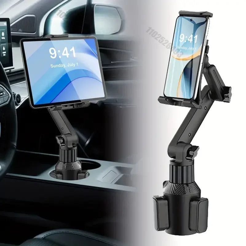 ABS Material Waterproof Car Cup Holder Mount for Tablets and Phones, Heavy Duty Expandable Base for Auto Vehicles Econic Blanks