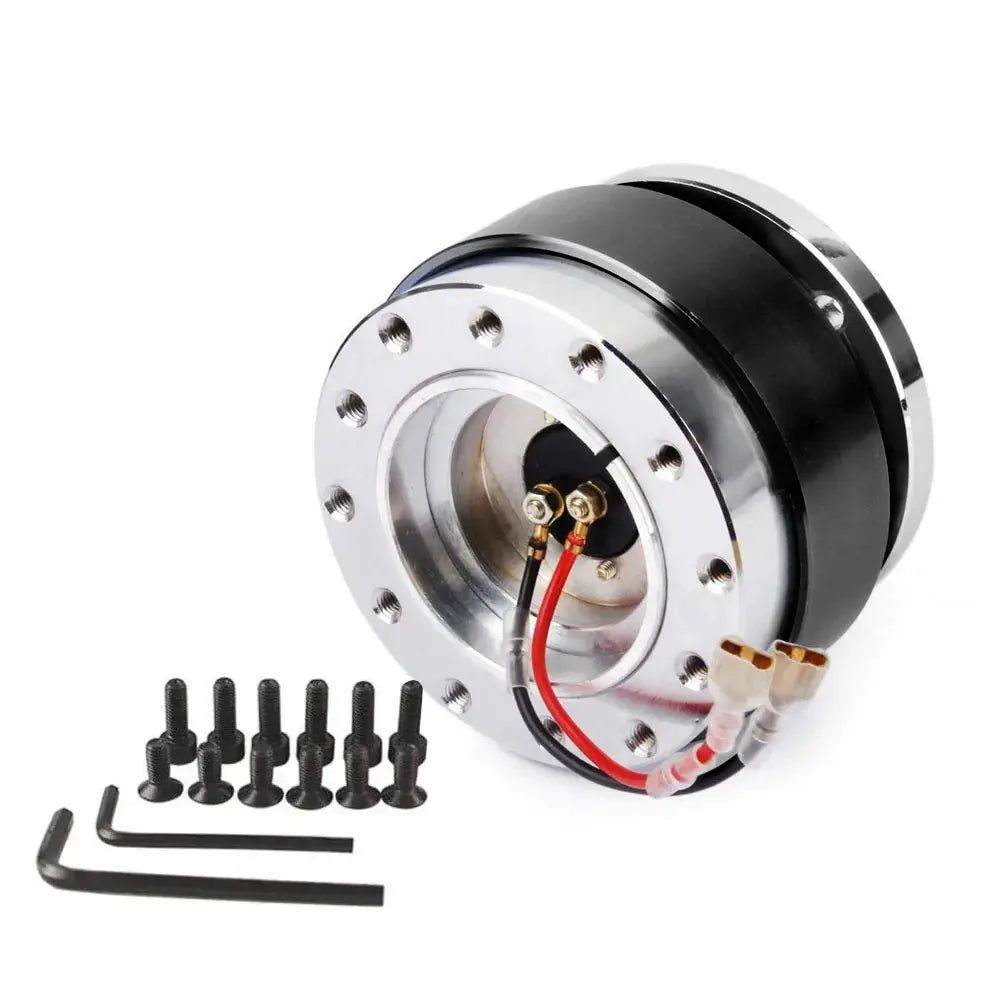 Universal Racing Steering Wheel 6 Hole Aluminum Car Quick Release Steering Wheel Snap Off Hub Adapter Boss Kit Car Accessories Gm Service Guy