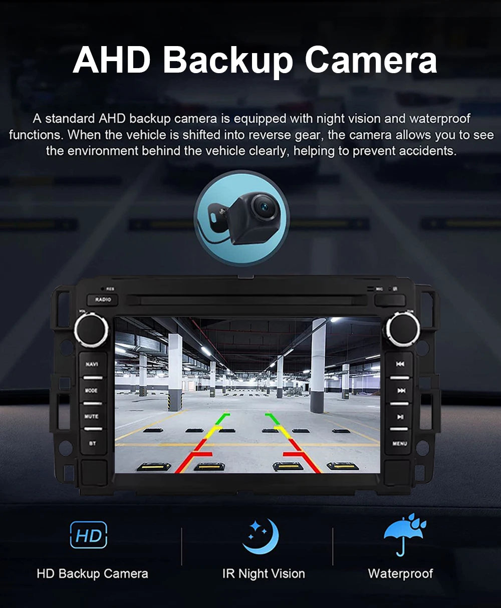 7inch Wireless Carplay Android Auto Car Radio For Chevrolet Silverado GMC Sierra Impala Traverse Avalanche Multimedia Player GPS Gm Service Guy