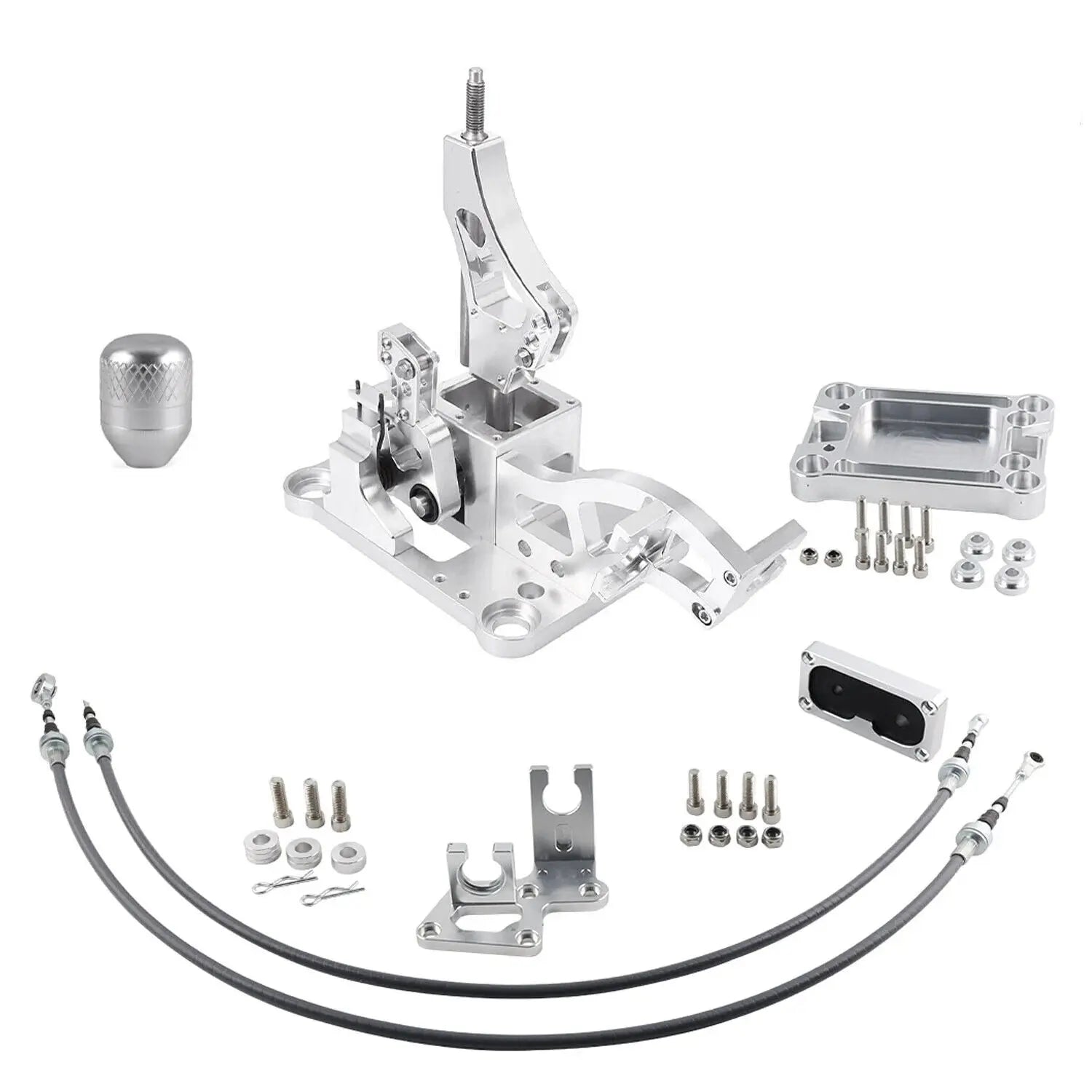 racing parts For K-Series Shifter Shift Knob Gear Base Plate Cables Trans Bracket Shifter Kit Gm Service Guy
