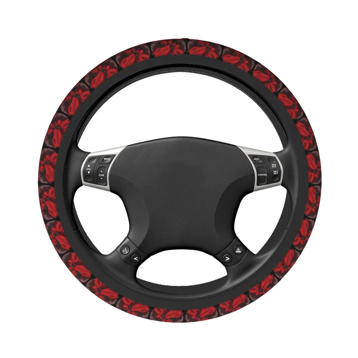 Kawaii Manga Steering Wheel Cover Soft Universal Fit 37-38 cm (14.5-15 in) Car Protector FanzyMarket